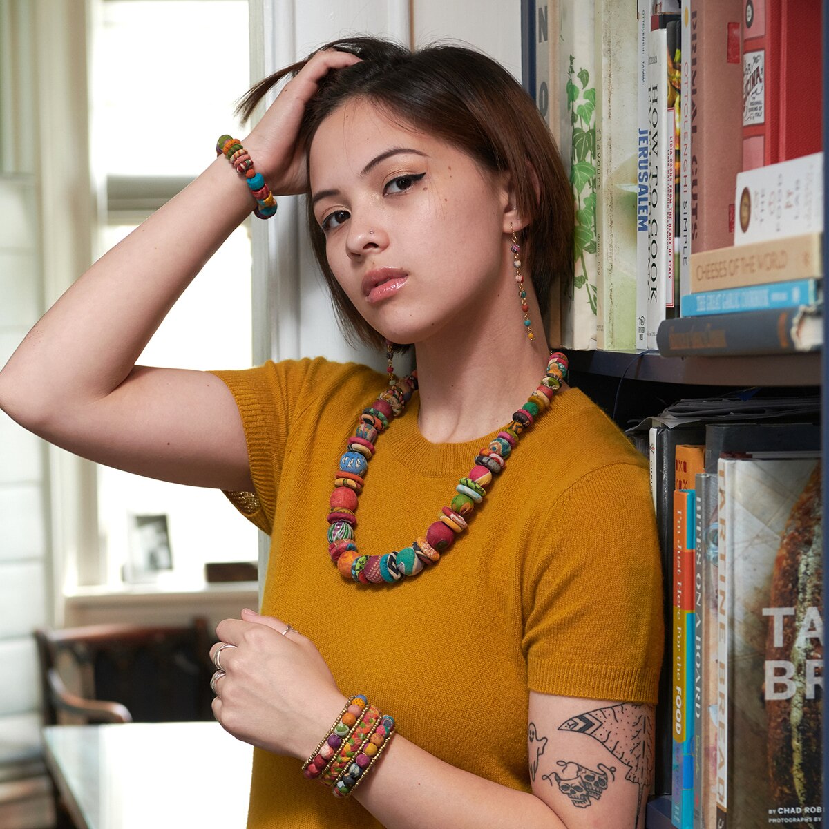 Kantha Button Necklace | WorldFinds